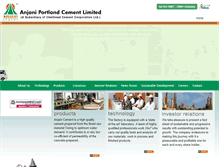 Tablet Screenshot of anjanicement.com